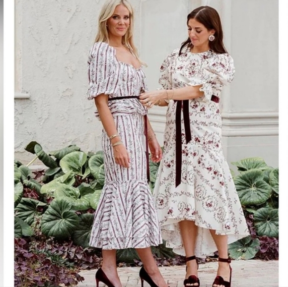 Antonio Melani+ Nicola Bathie Florence Floral Print Sweetheart Square Neck Dress - Picture 3 of 16